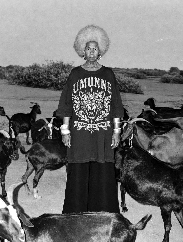 The Leopard Tee, photographed in Rural Kenya