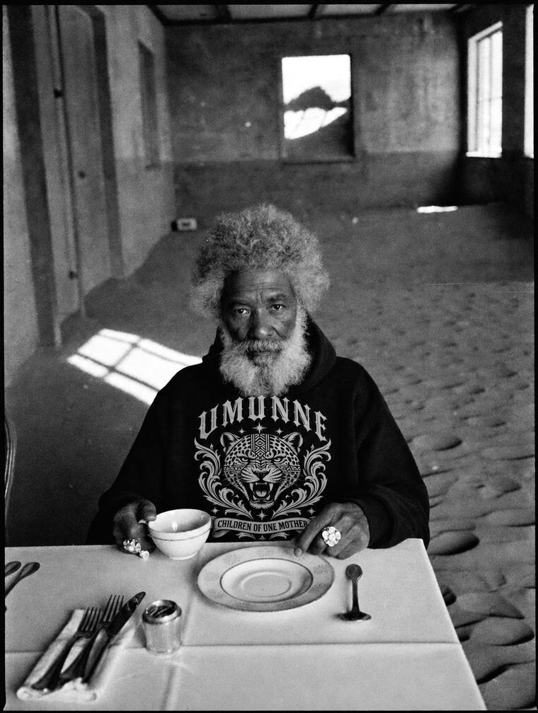 Tea for one, photographed in Kolmanskop, Namibia