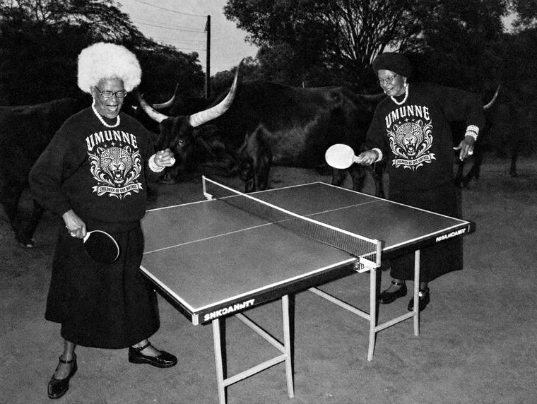 Many nations. One table., photographed in Western Uganda